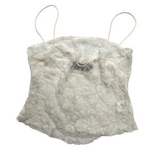 Realisation Par Odette Bra in White Camellia Devore